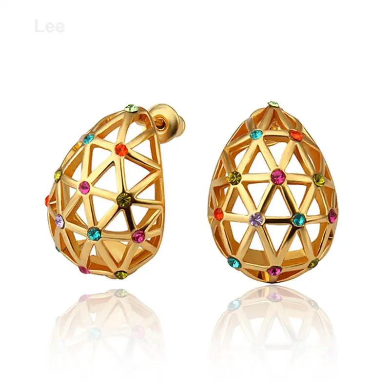 E834 Euro style stud earrings for woman modern jewelry magnetic hollow-out earring pendientes | Украшения и аксессуары