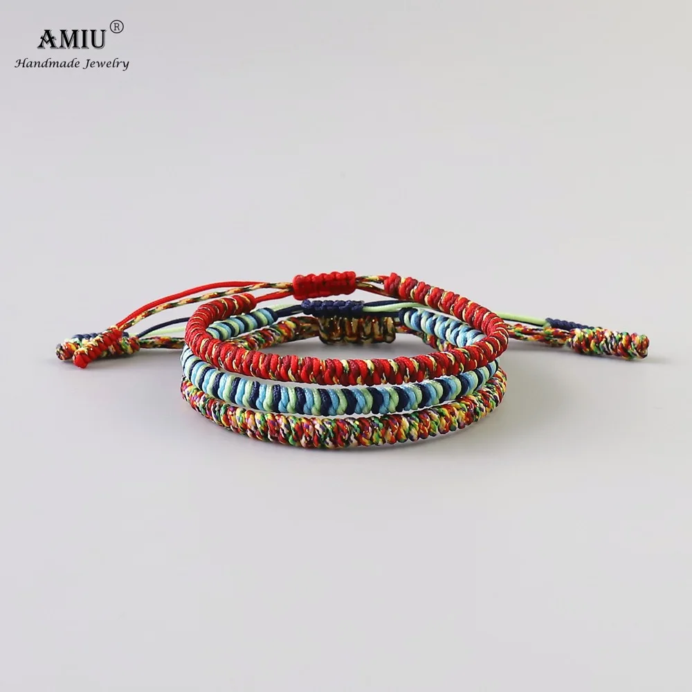 Амиу 3 шт. цвет тибетский буддийский хороший талисман Тибетский браслет и