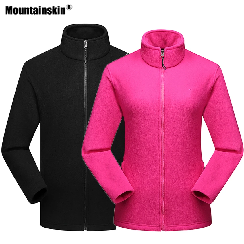 Mountainskin зима осень для женщин и мужчин флисовые куртки походов спорта на открытом