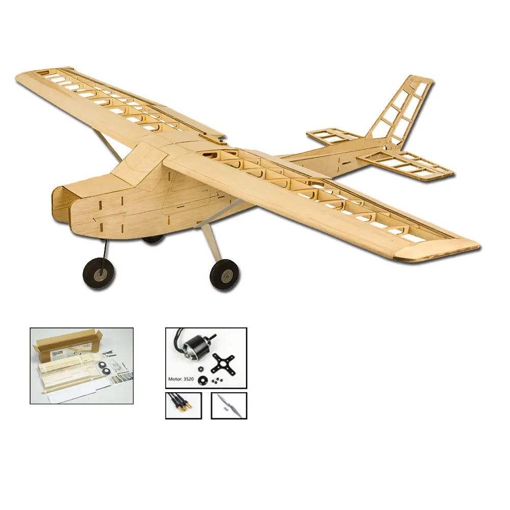 T2002 Balsawood модель самолета лазерная резка тренировочный тренажер T20 Cessna152 1200 мм 47 дюймов Balsa строительный комплект деревянная модель самолета - Цвет: T2002