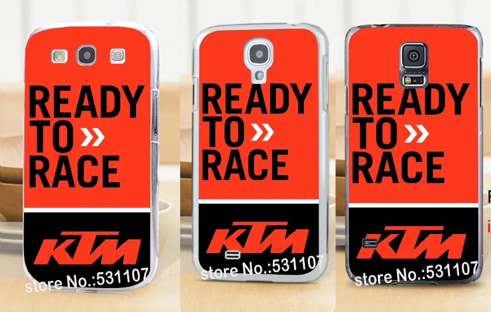 Ktm готов к гонке klaar om ран патрон Жесткий Кожи stealth прозрачный Чехол для samsung galaxy s3 s4