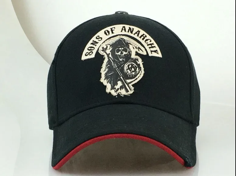 Бейсболка SAMCRO с вышивкой черепа SOA Sons of анархии повседневная Кепка Снэпбэк модная