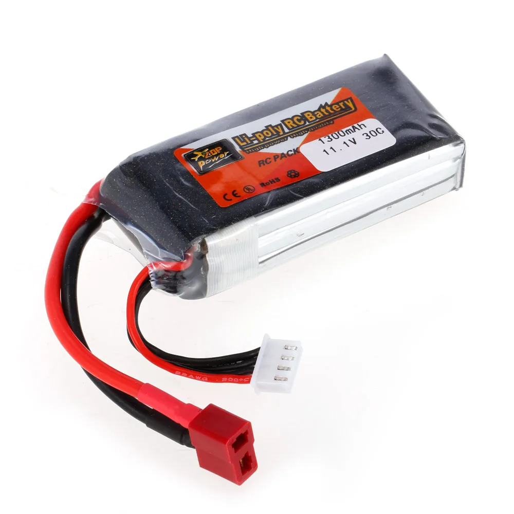 Батареи для радиоуправляемых игрушек ZOP power 3 S 11 1 V 1300 mAh 30C T Plug LiPo батарея QAV250 H210 LS180