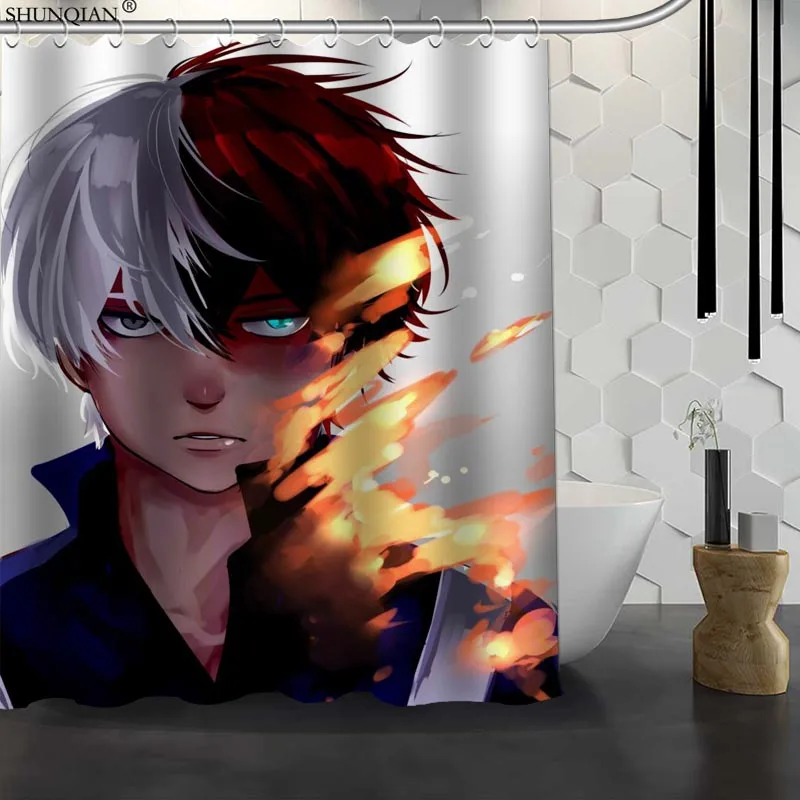 Новый Boku no Hero academic изготовленный на заказ занавеска для душа водонепроницаемая