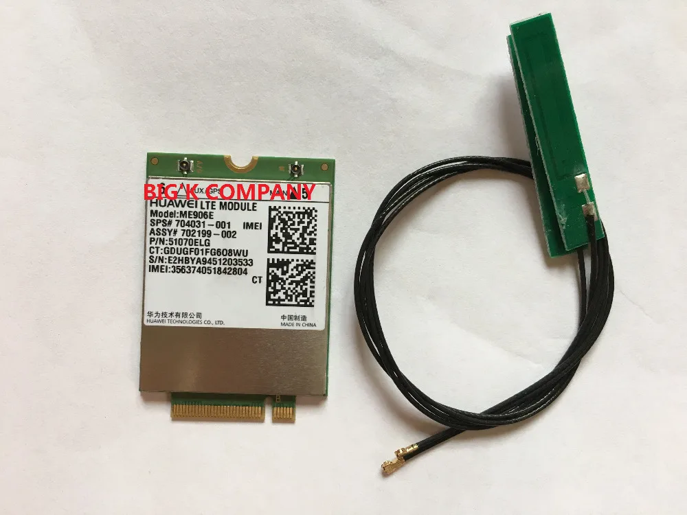 JINYUSHI для ME906E 100% оригинальный SPS704031 001 + 2 шт. антенны LTE 4G WCDMA GSM модуль HP lt4112 Probook /