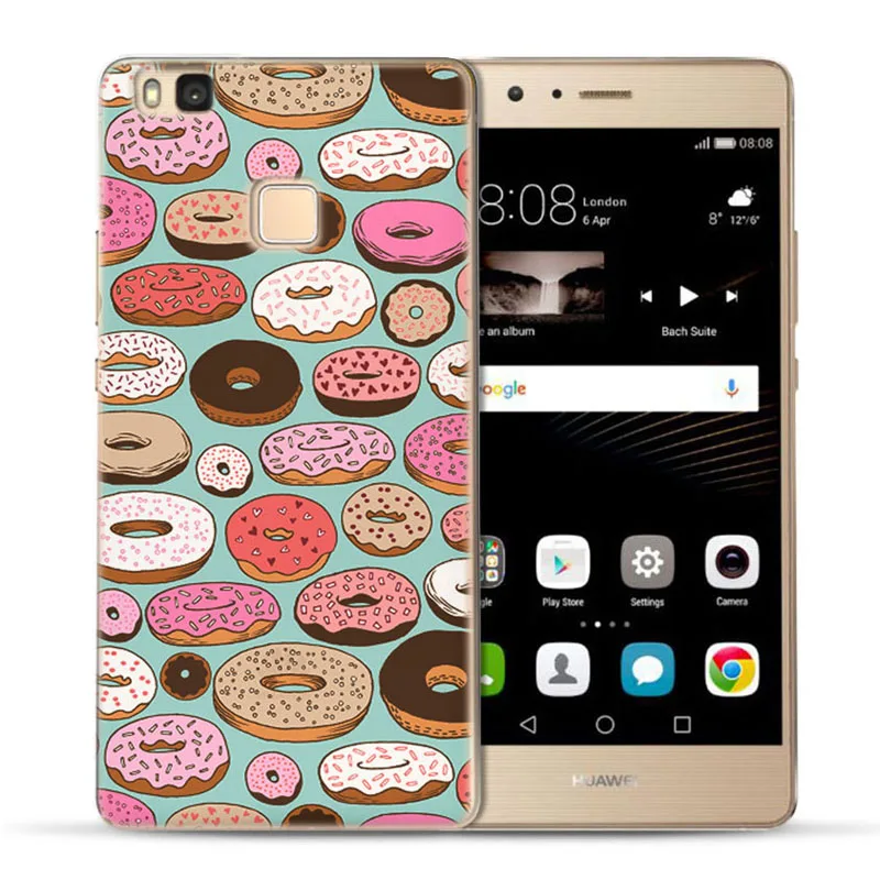 MLCRIYG Soft Phone Case For Huawei P9 Lite/P8 Lite/P10 Lite TPU Colorful Pizza Cake Watermelon Painted Silicone Fundas C056 |