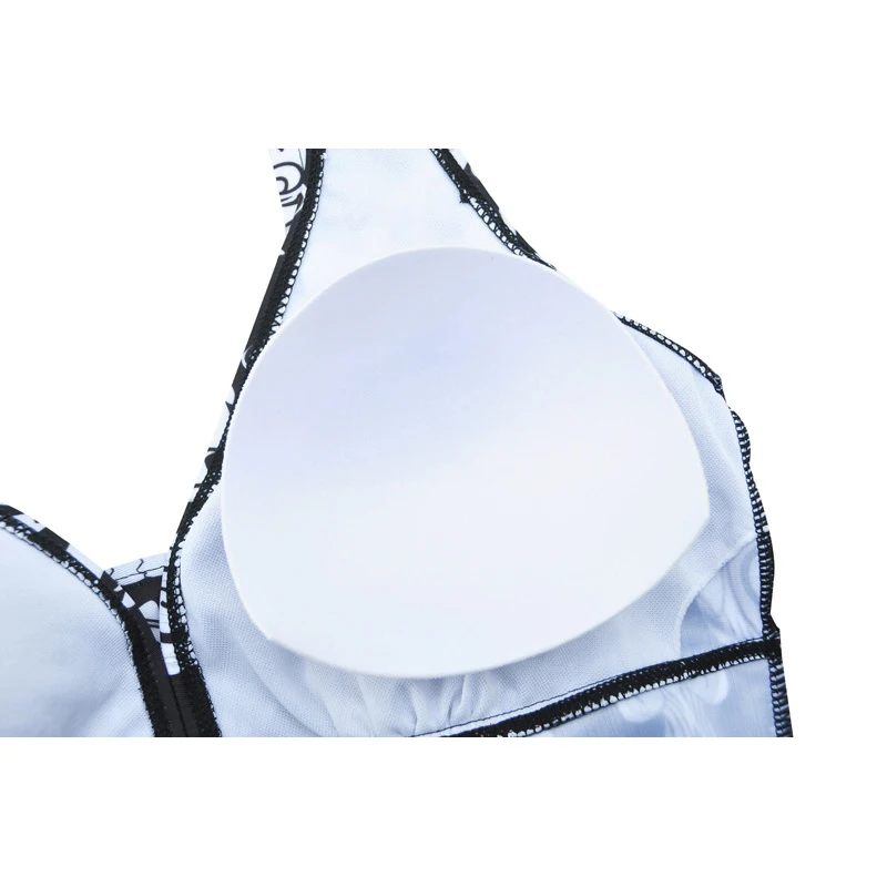 2019 новый купальник женский отжимать танцини Набор Винтаж Ретро повязка