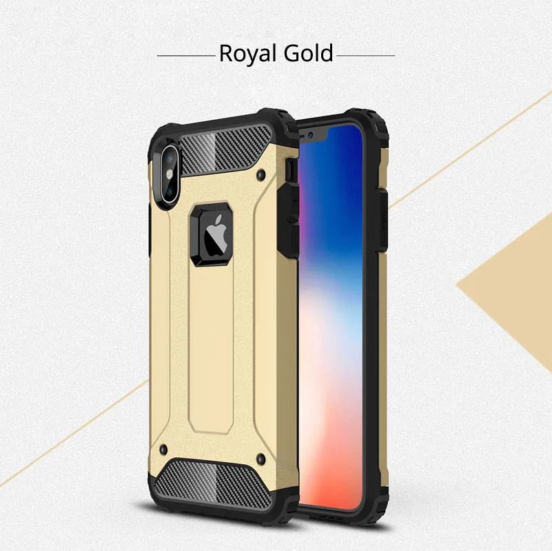 Чехол для iPhone 11 Pro Max XS XR X 8 Plus 7 6 6s 5S SE, чехол, защитный силиконовый противоударный Гибридный Твердый чехол для телефона на заднюю панель