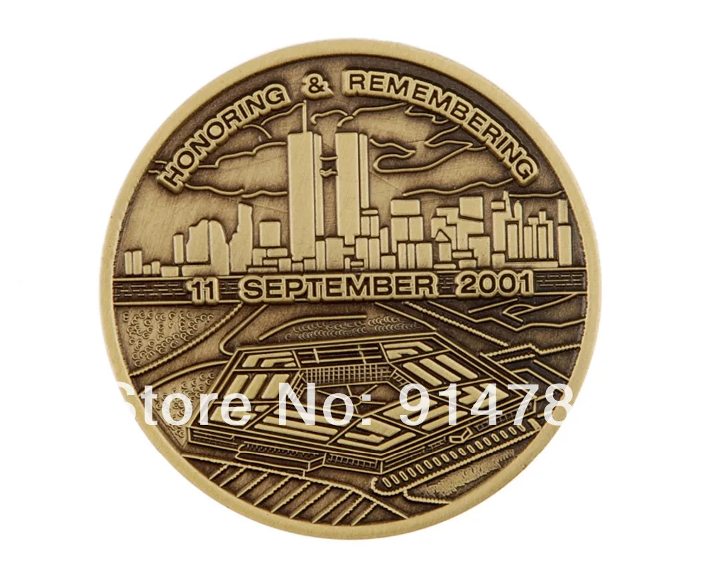 Нам честь и запоминание 11 сентября 2001 вызов монета 34015|challenger|septemberchallenger 2 |