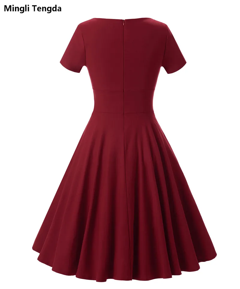 Mingli Tengda Vintage Red wine Bridesmaid Dress Wedding Party Elegant Solid Color Women Green Dresses New | Свадьбы и торжества
