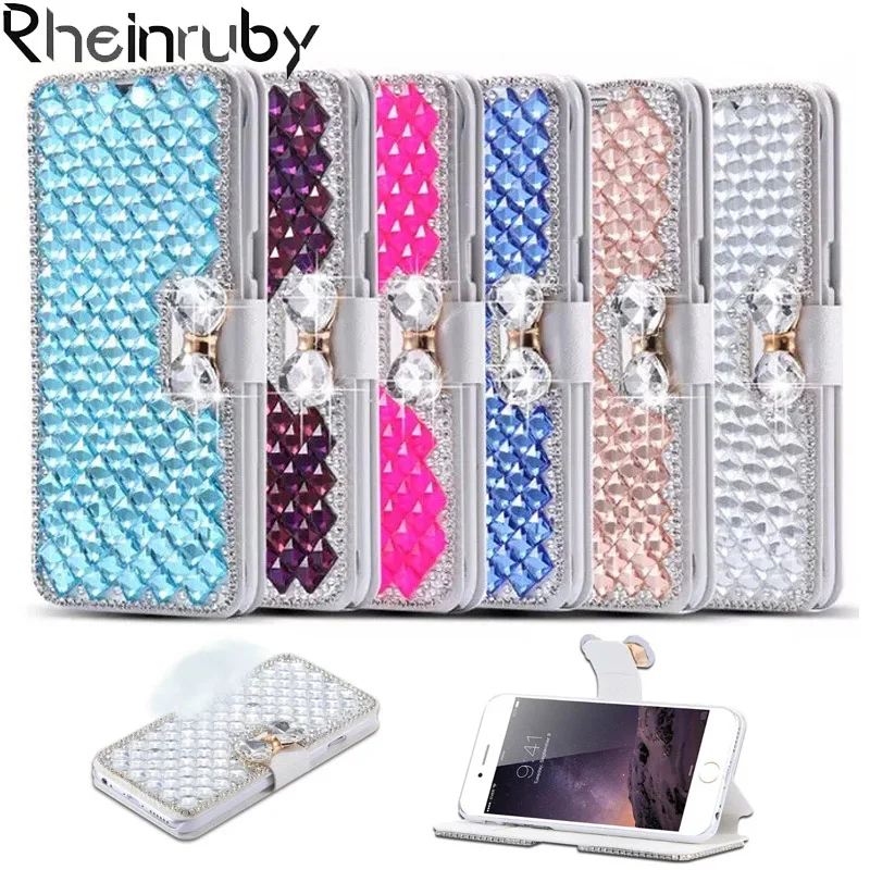 Rheinruby роскошное украшение с бриллиантами и стразами PU кожаный чехол для iPhone X XS XR