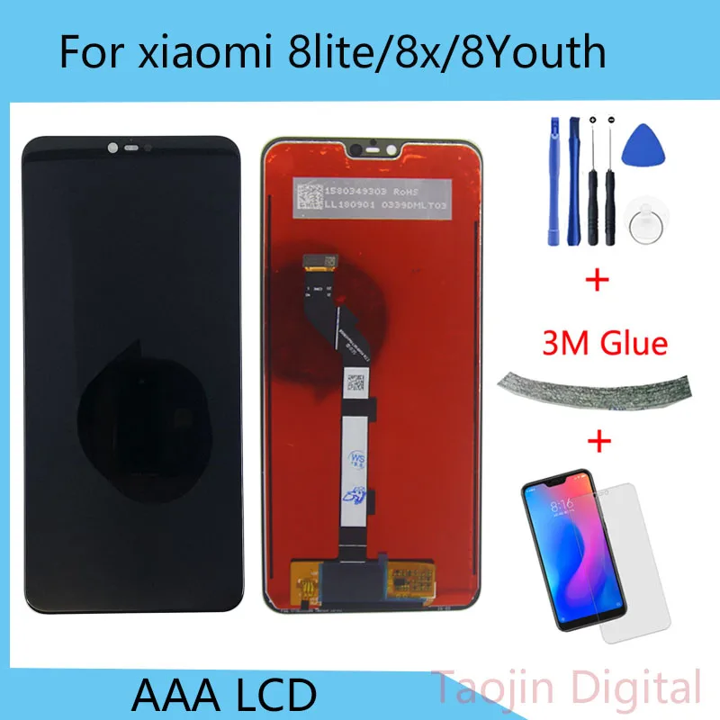ЖК дисплей для XiaoMi mi8 lite Youth сенсорный экран mi8x mi 8x сменный дигитайзер в сборе xiaomi 8