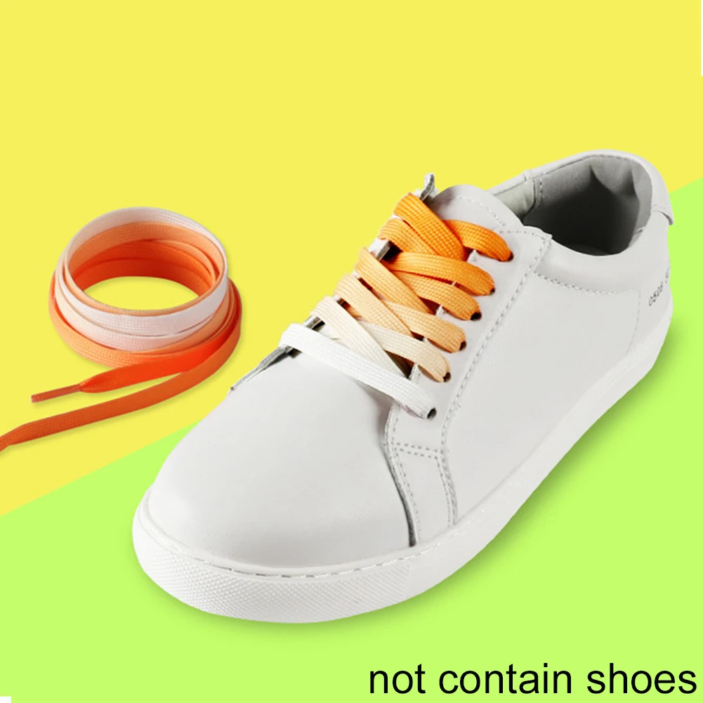 Радуга градиентная рампа RFID Блокировка плоские шнурки Прочные шнурки|Шнурки| |