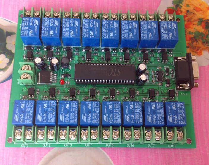 Компьютерный последовательный порт управления 16-полосное реле промышленная