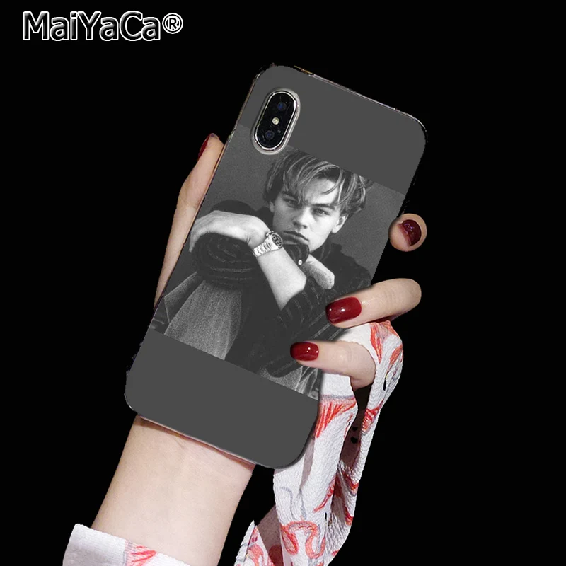 MaiYaCa leonardo dicaprio Back phone Cover Soft TPU Cases for iPhone 8 7 6 6S Plus X XS max 10 5 5S SE XR Coque Shell