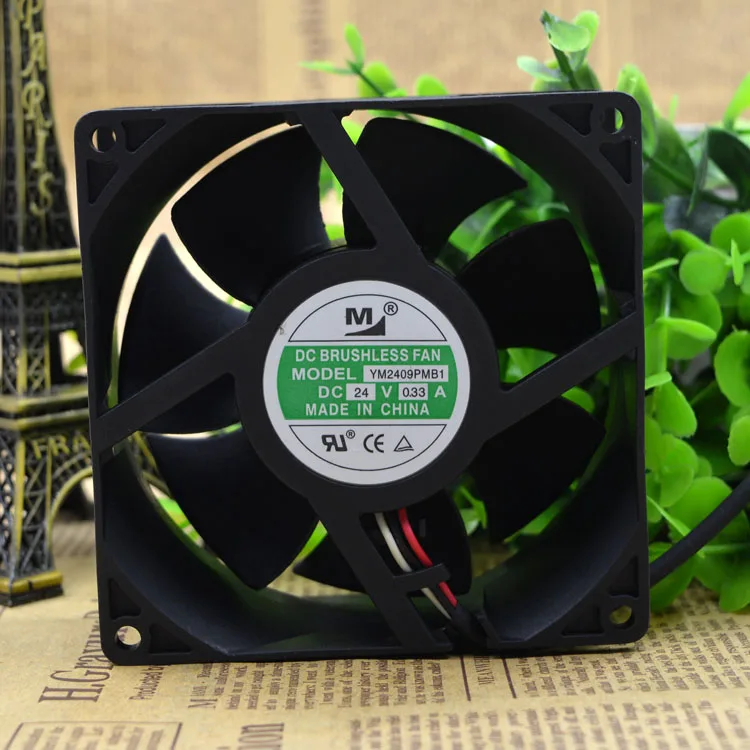 Бесплатная доставка. M 92*92*38 мм инверторный вентилятор YM2409PMB1 DC24V 0 33 A | Компьютеры и