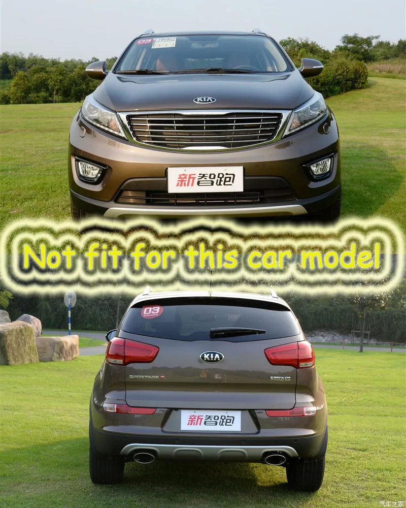 Высокое качество 2 шт. пластик Передний+ Задний бампер протектор для Kia Sportage 2010 2012 2013