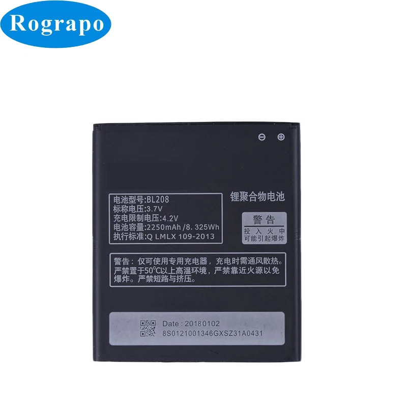 Сменный аккумулятор BL208 для Lenovo S920 A616 A690E BL 208 100% 2250 мАч мобильный телефон|battery for