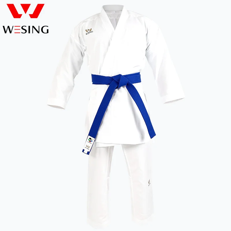 Фото Wesing Karate Униформа Gi Kumite взрослые дети Karate Униформа WKF Утвержденная Kata Gi для тренировочных соревнований №2