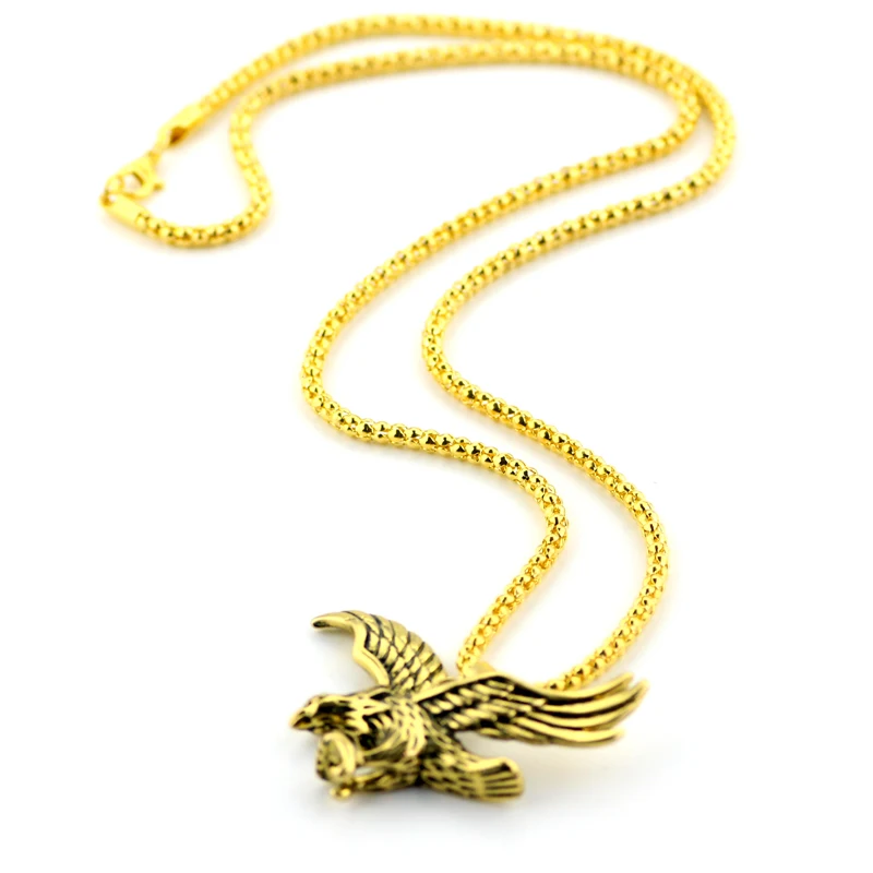 Cool Eagle Statement Necklace Pendent Alloy Men Jewelry Hawk Animal Charm Pendant &amp Chain Necklaces Vintage Punk Drop Shipping |