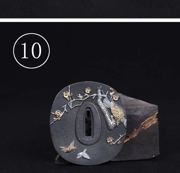 10 Специальное предложение, самурайский нож Tsuba из металлического сплава, аксессуары, Самурайские японские аксессуары, новинка - Цвет: 10