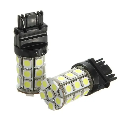 TOYL 2 * T25 W21/5 W 3157 7443 Blanc XENON 5050 SMD 27 светодиодная ампульная лампа 12V VOITURE lumiere |