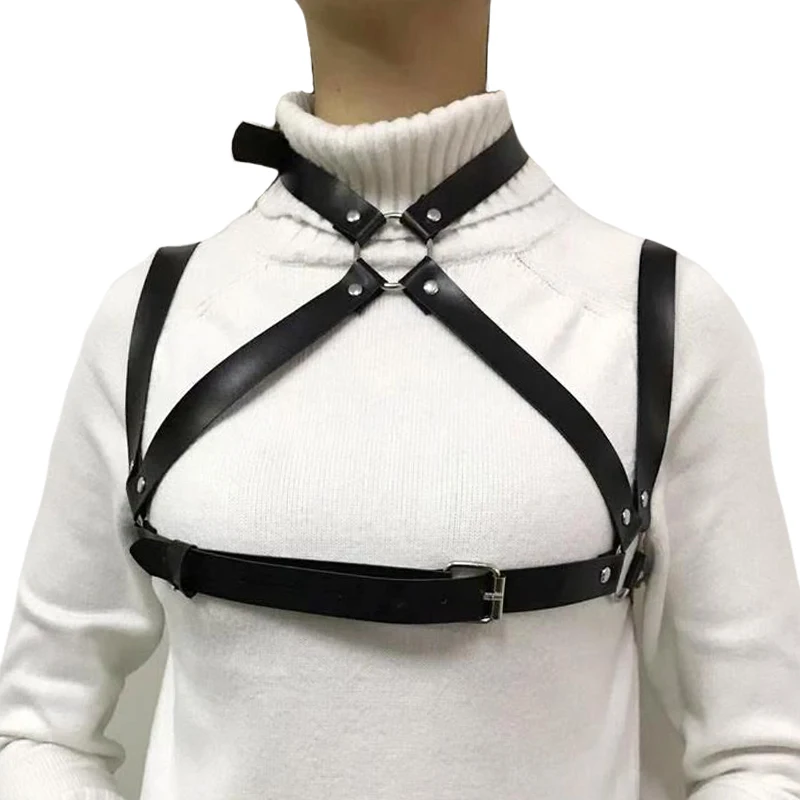 2019 сексуальные женские подтяжки черные кожаные готические ремни в стиле