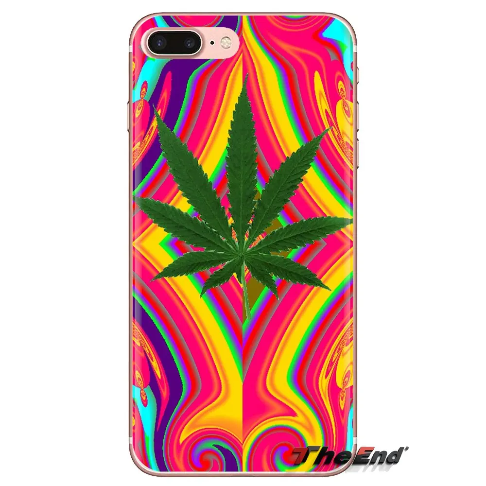 Чехлы для телефонов Huawei G7 G8 P7 P8 P9 P10 P20 P30 Lite Mini Pro P Smart Plus 2017 2018 2019 Psychedelic Ganja Pot Leaf Art |