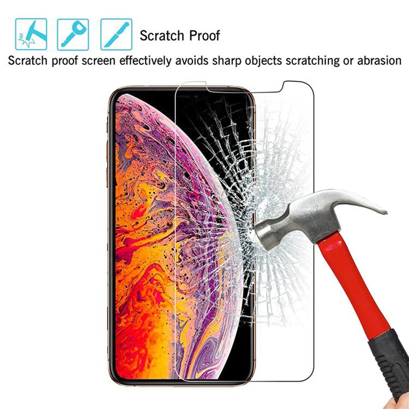 1000 шт новая для iPhone XR XS MAX X пленка из закаленного стекла 0 26 мм 2.5D 9H бумажная