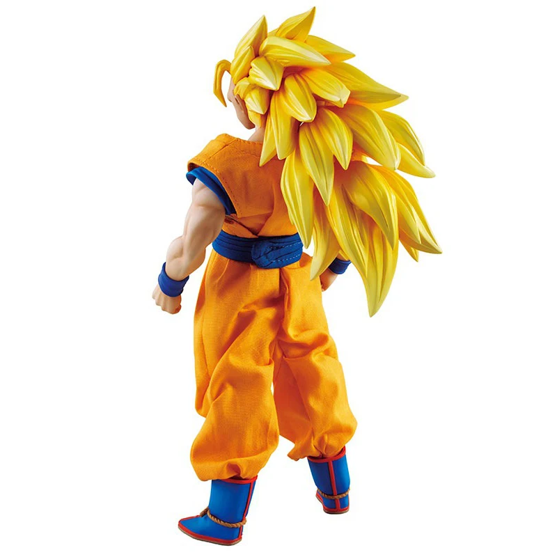 MegaHouse DOD Dragon Ball Z Son Goku ПВХ фигурка 21 см DOD Super Saiyan 3 Goku Коллекционная модель игрушки Figuarts DBZ figuaras
