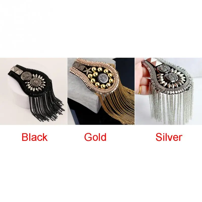 Универсальная одежда со стразами и бусинами Лоскутная цепочка с бахромой для