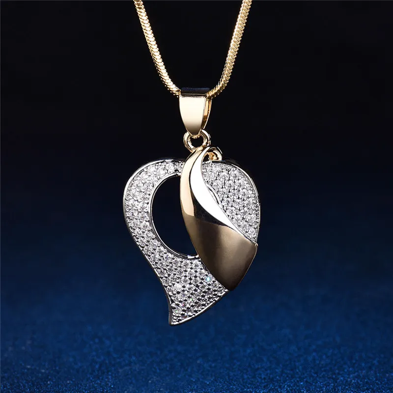 Набор ювелирных изделий BUDONG Ensemble Bijoux золотое ожерелье с кубическим цирконием