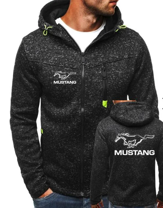 Осенний кардиган мужская толстовка с капюшоном куртка Ford Mustang одежда принтом