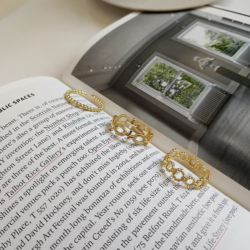 WTLTC круглые кольца с бусинами витые серебристые геометрические для укладки