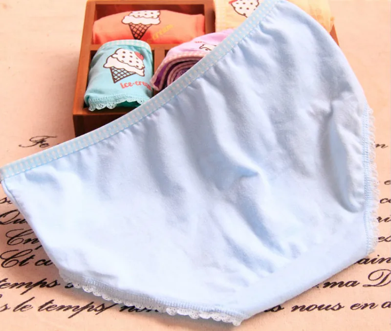 Новые трусики для девочек с мороженым карамельные цвета хлопковые детские трусы