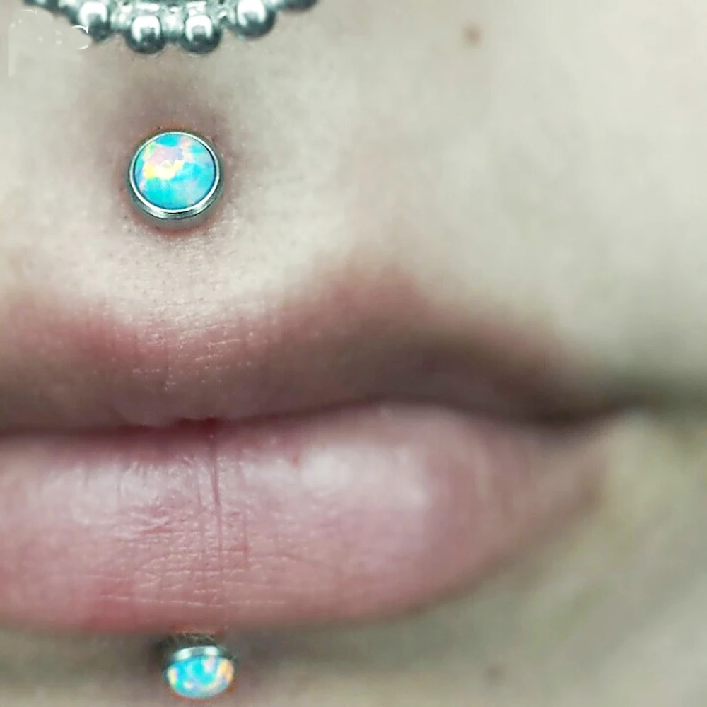 Showlove-3PC16G стальная губная серьга кольцо для пирсинга Монро Сережка для пирсинга губы шар 3 мм и 4 мм и 5 мм Ассорти серьга, ушной пирсинг ювелирные изделия