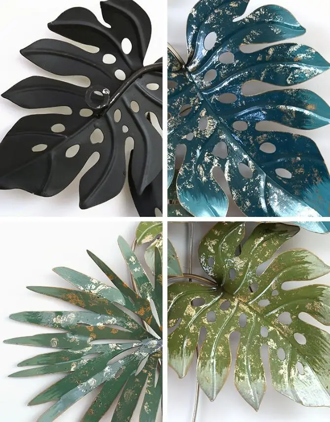 Американский кованого железа настенный завод ремесла украшения дома гостиной