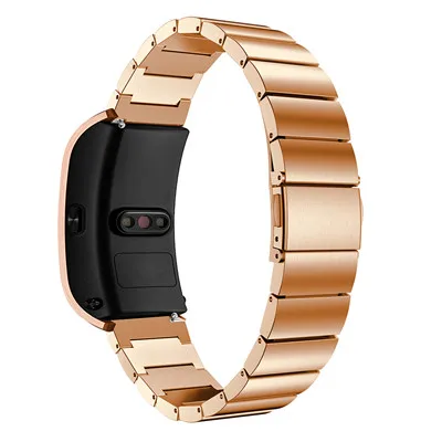 Rose gold Ремешки для наручных часов huawei B5 из нержавеющей стали для huawei B5 часы 18 мм Классический Спортивный сменный браслет металлический ремешок - Цвет ремешка: Rose gold