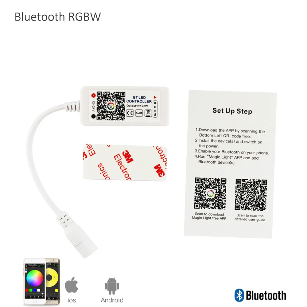 Мини пульт дистанционного управления для светодиодных лент RGB RGBW RGBWW|Контролеры