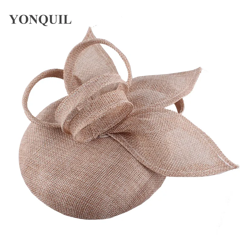 

Vintage Khaki Bridal Copay Sinamay Fascinator Headwear Event Occasion Hat Kentucky Derby Church Wedding Party Race Millinery Hat