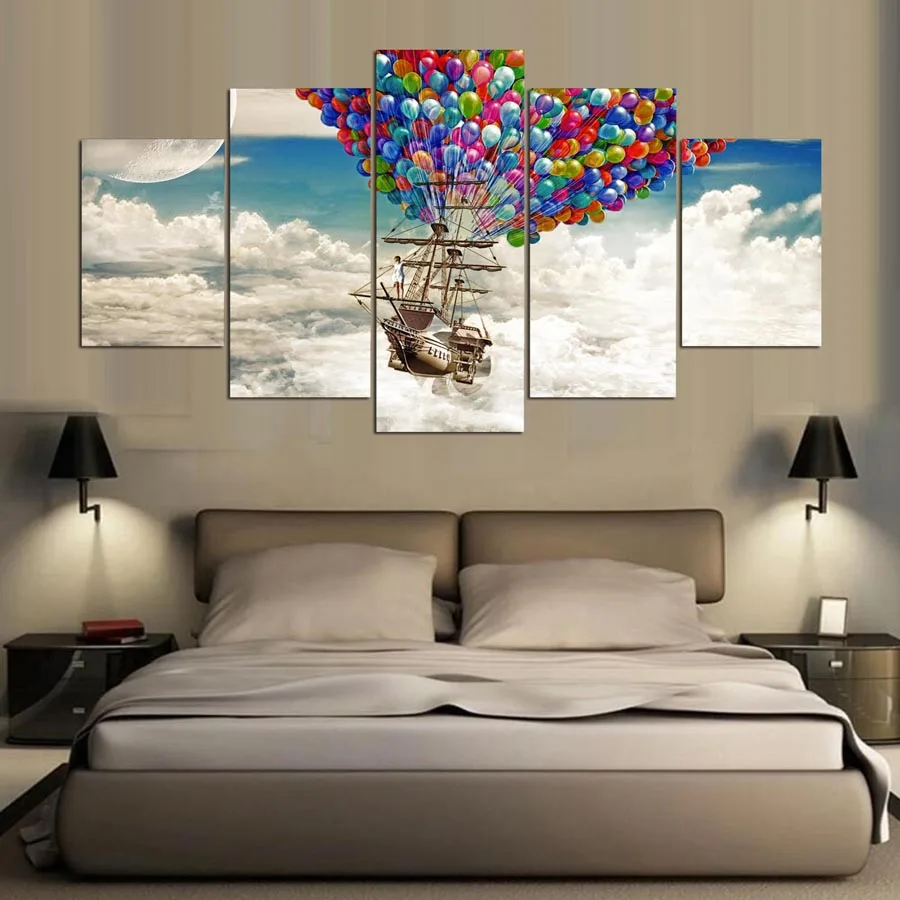 5 шт. воздушные шары холст художественные настенные фотографии для гостиной HD