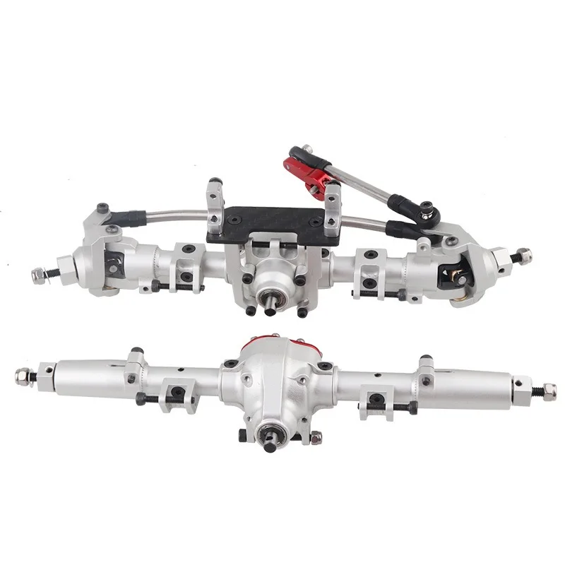 DJX CNC алюминиевая передняя ось + Задняя рок для оси SCX10 1:10 Радиоуправляемый