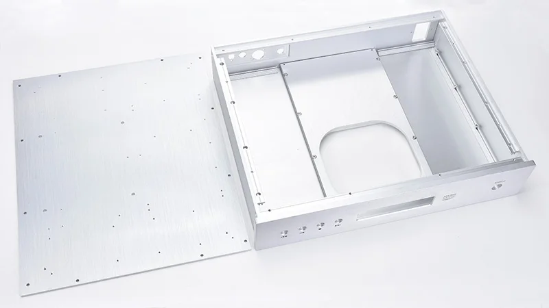Полный алюминиевый CD-плеер Шасси Усилитель CD оболочка/DIY CD amp Корпус