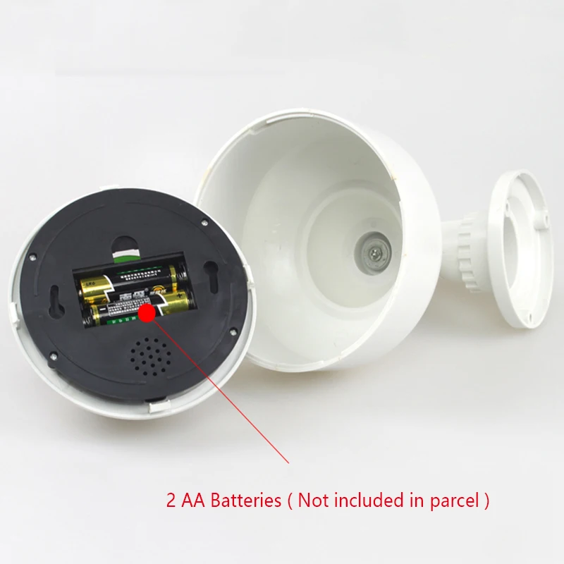 Wireless Fake Camera Waterproof Surveillance LED Light CCTV Emulate Outdoor Dummy Dome For Warning Sign By AA Batteries | Безопасность и