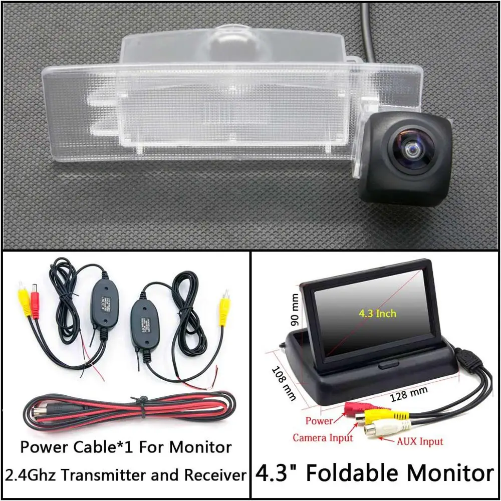 C Wireless 4.3inch F 175 градусов HD камера заднего вида для KIA kx5 Sportage 4 QL парковочный монитор ночного видения - Название цвета: C Wireless 4.3inch F