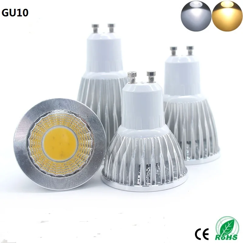10 шт./лот LED COB прожектор 9 Вт 12 15 светодиодные лампы e27 Светодиодные e14 GU10 GU5.3 220 В MR16