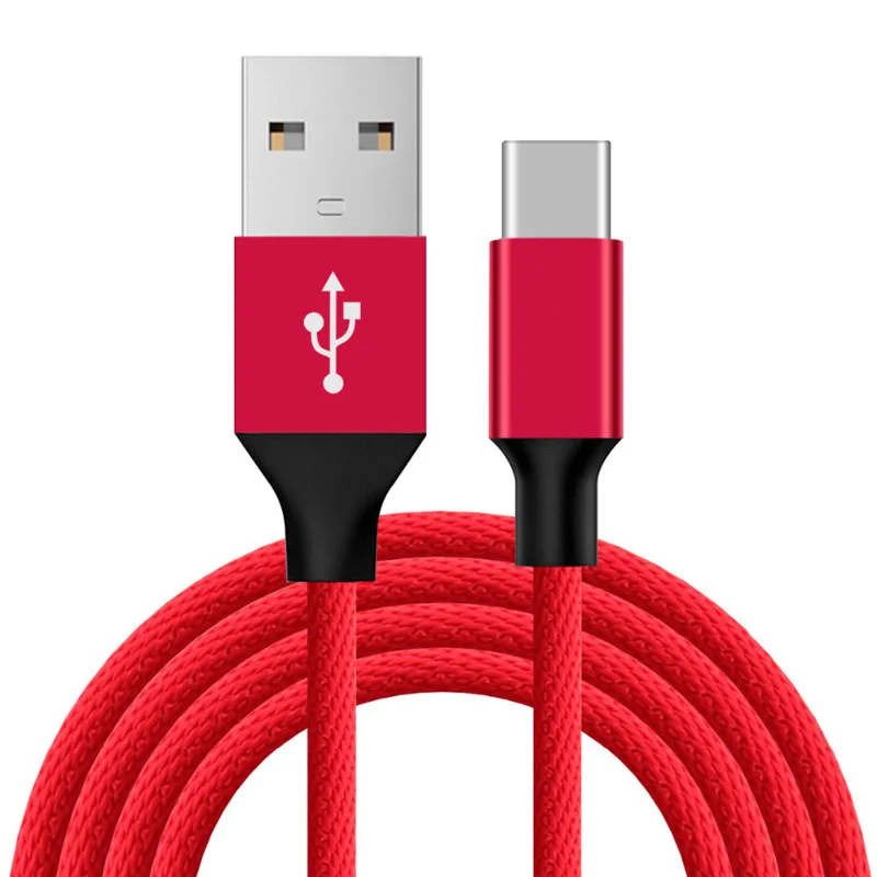 Разъем типа C это новый дизайн для 1 м 2A плетеного алюминиевого USB передачи данных