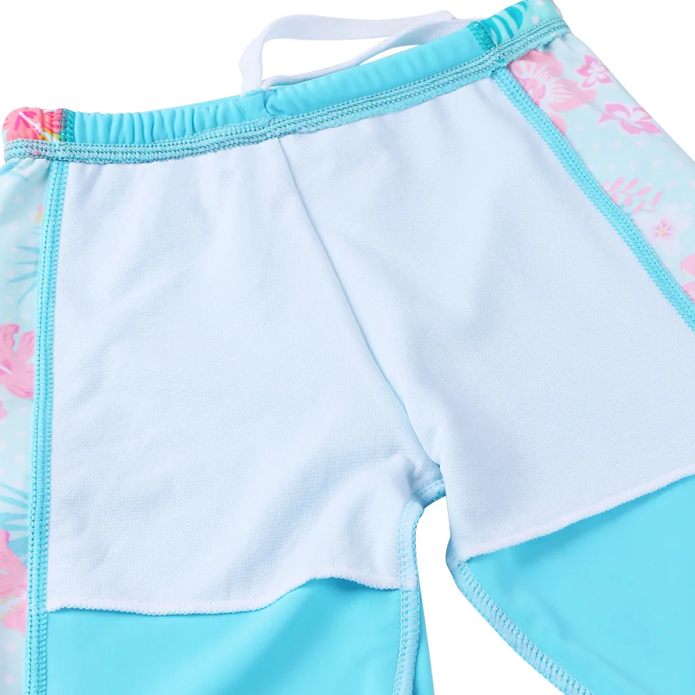 

BAOHULU Girls Kids UV SPF 50+ Sun Protect Swimwear high waist long sleeve two-piece swimsuit with pants girls Kids Swimsuit