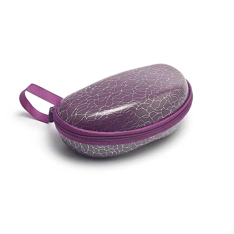Purple MLLSE бренд для женщин и мужчин изысканные солнцезащитные очки коробки Retros Современный стильный кожаный чехол для очков портативный унисекс Чехол для очков s - Цвет: Purple