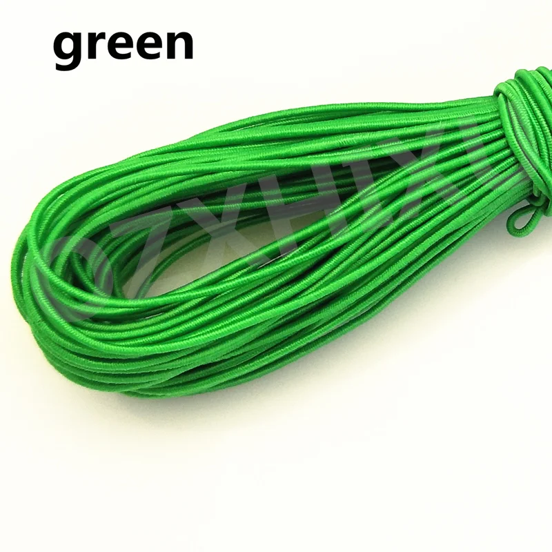 green 10 yardsHigh-Elastic 1mm Colorful Round Elastic Band Round Elastic Rope Rubber Band Elastic Line DIY Sewing Accessories AA7678 - Цвет: green